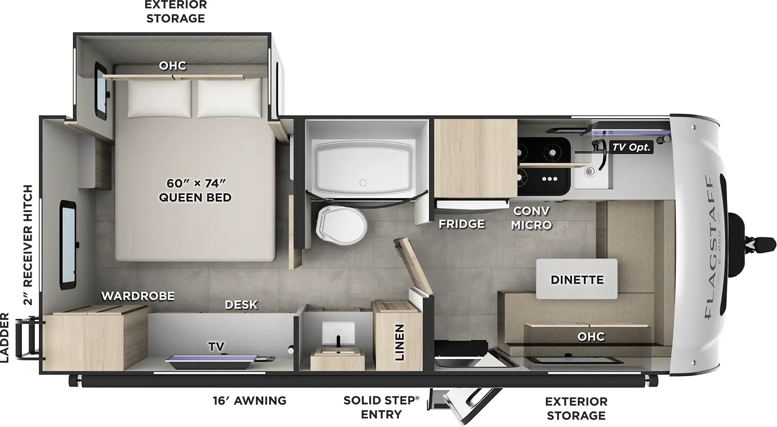 Flagstaff E Pro E20BS Floorplan
